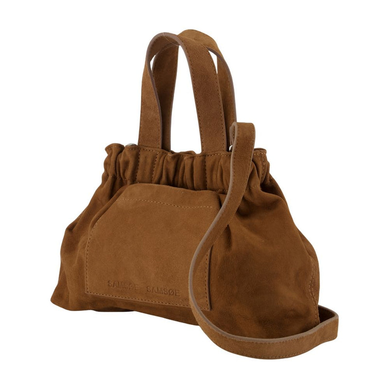 Samsøe Shoulder Bag — Brown Leather
