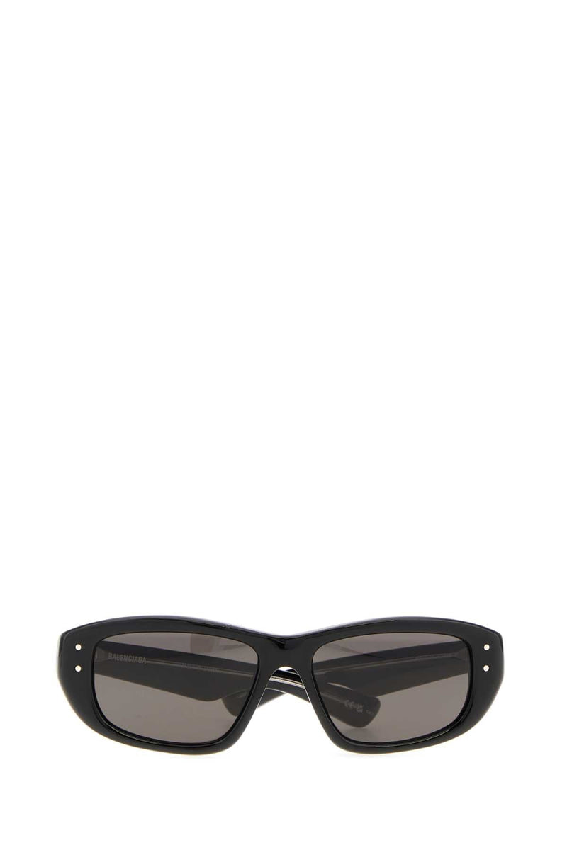 Balenciaga Standar Acetate Frame Sunglasses — Black Exterior