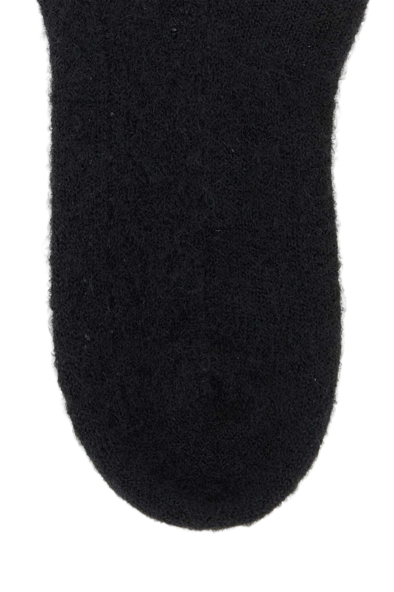 Valentino Garavani Mohair-Blend Crew Socks — Black Glove