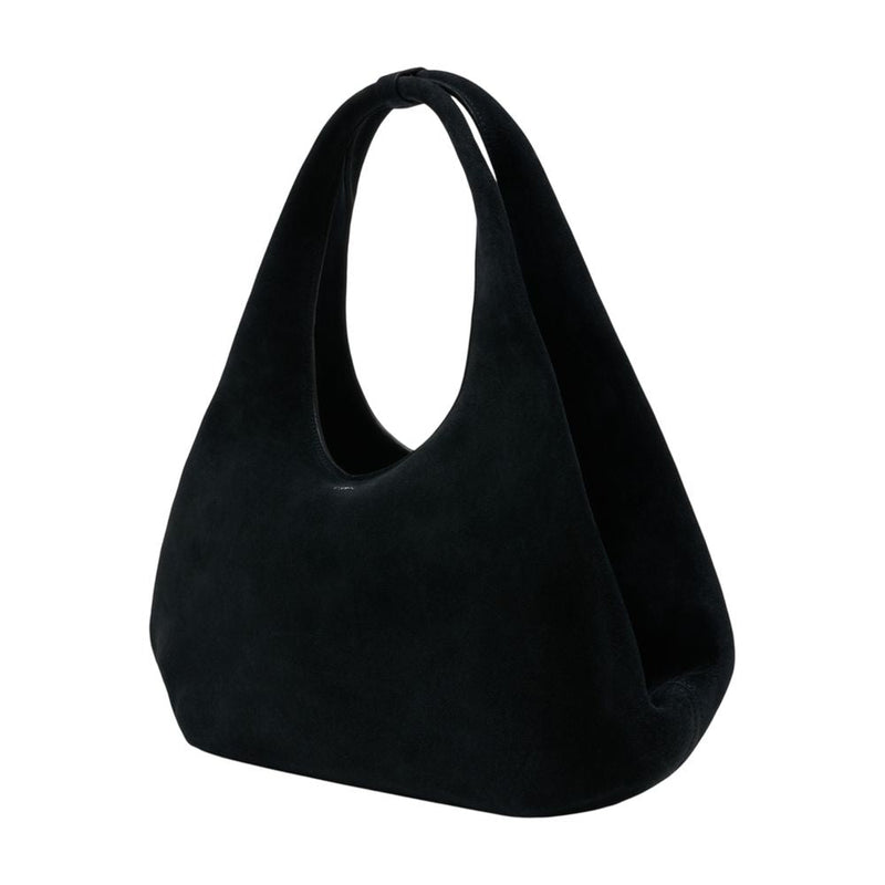 Coperni Folded Shoulder Bag — Black Calfskin