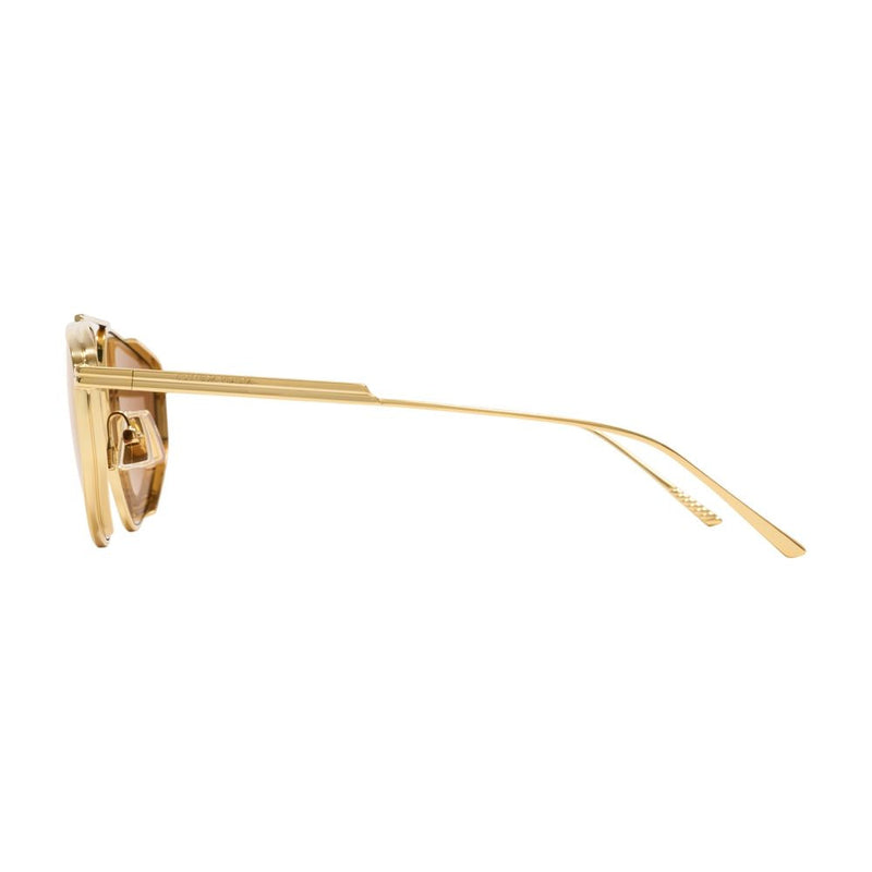 Bottega Veneta Bv1466s-004 Metal Frame Sunglasses — Gold