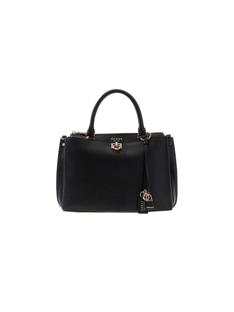 Guess Bianca Girlfriend Shoulder Bag — Black Polyurethane