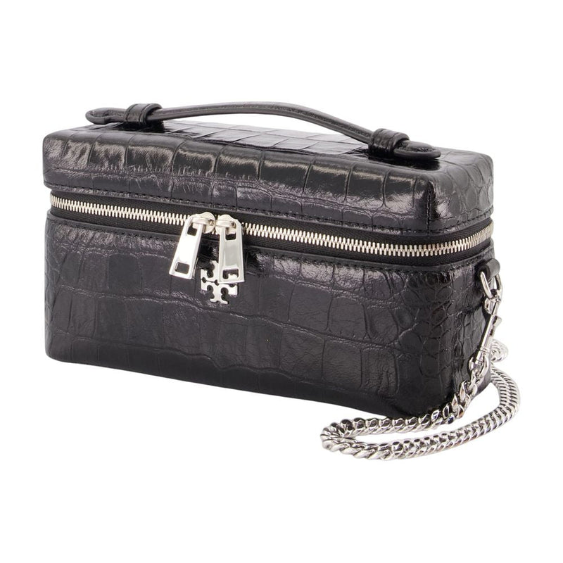Tory Burch Vanity Case — Black Calfskin Bag
