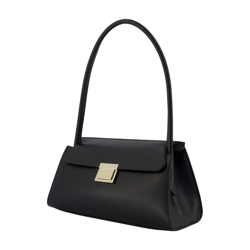 Ami Paris Mimi Crossbody Bag — Black Calfskin