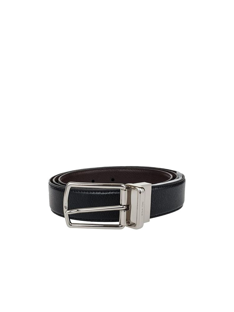 Coach Textured Leather Belt — Black
