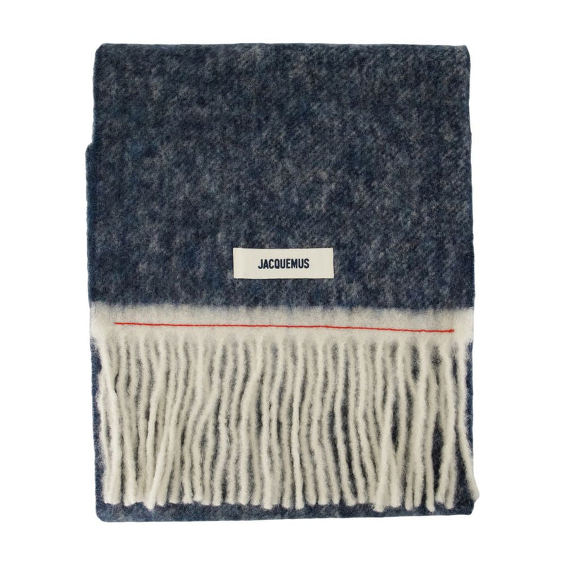 Jacquemus Scarf — Navy Wool Scarfs
