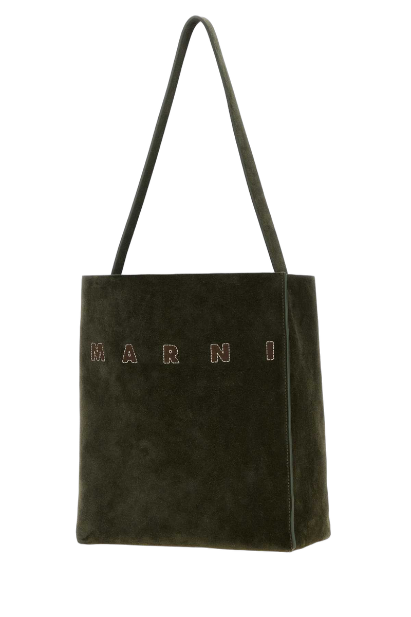Marni Hobo Shoulder Bag — Green Exterior: Bovine Leather