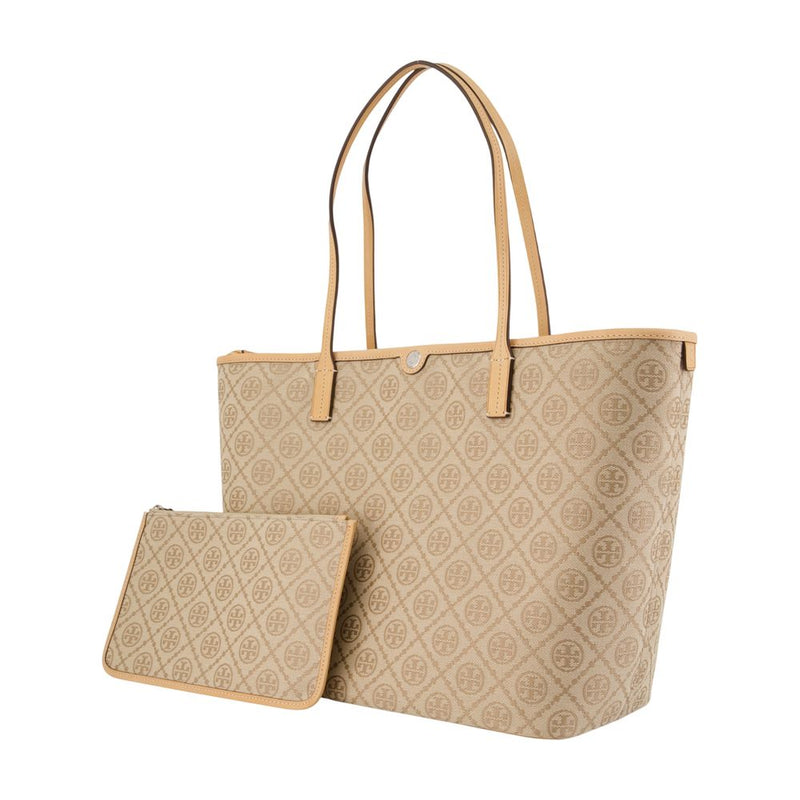 Tory Burch Tote Bag — Beige Calfskin