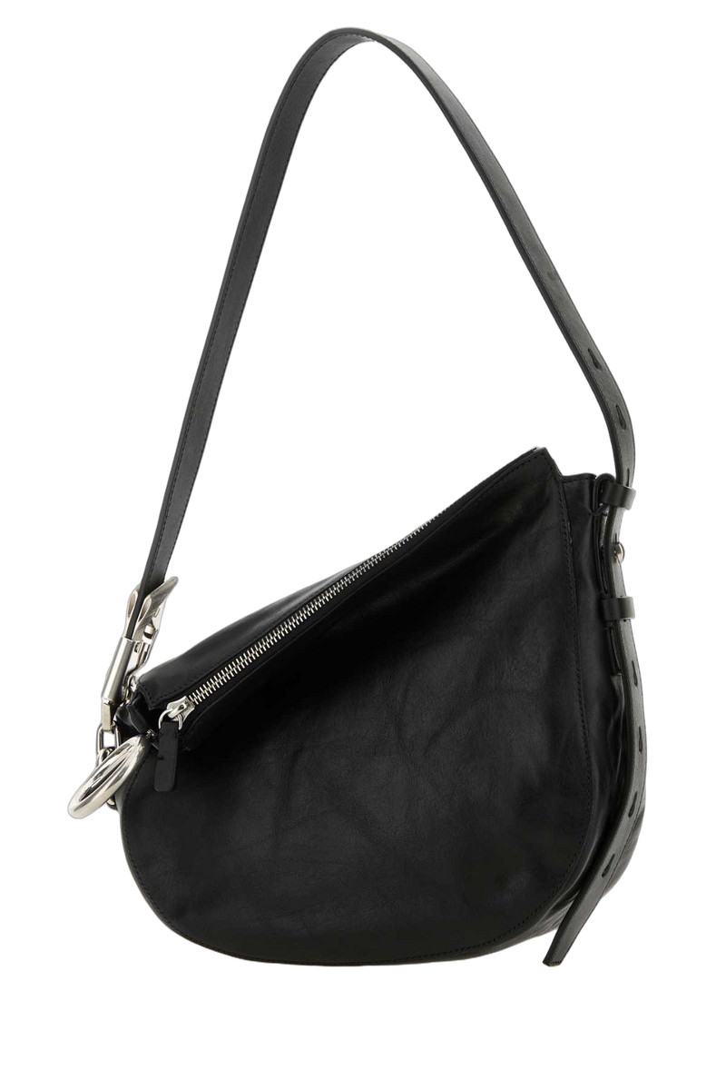 Burberry Calf Leather Shoulder Bag — Black