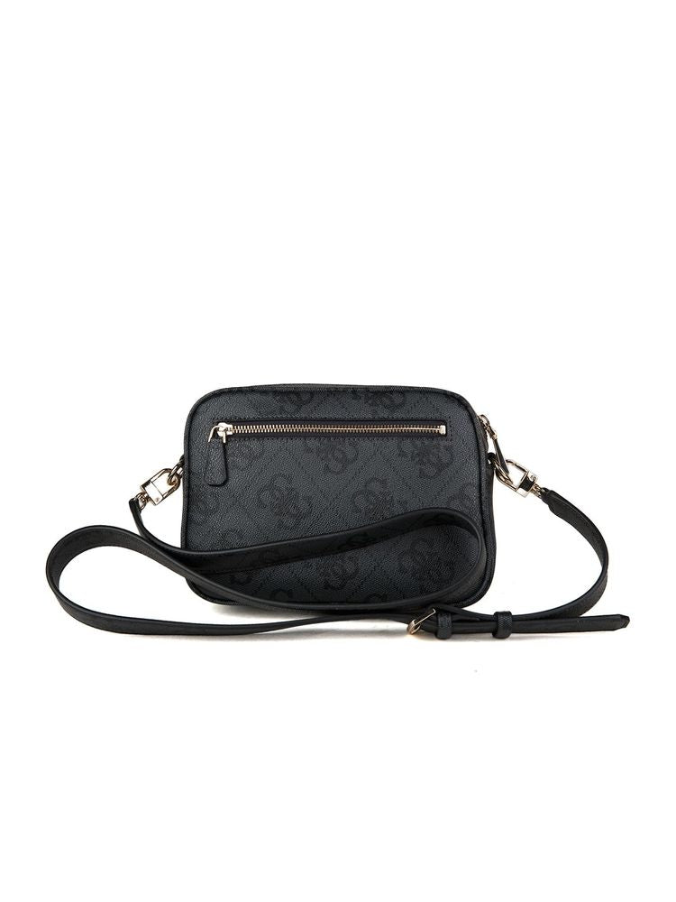 Guess Meridian Ii Crossbody Bag — Gray Polyurethane