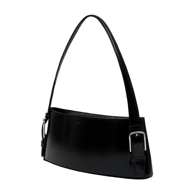 Coperni Ergonomic Calfskin Shoulder Bag — Black