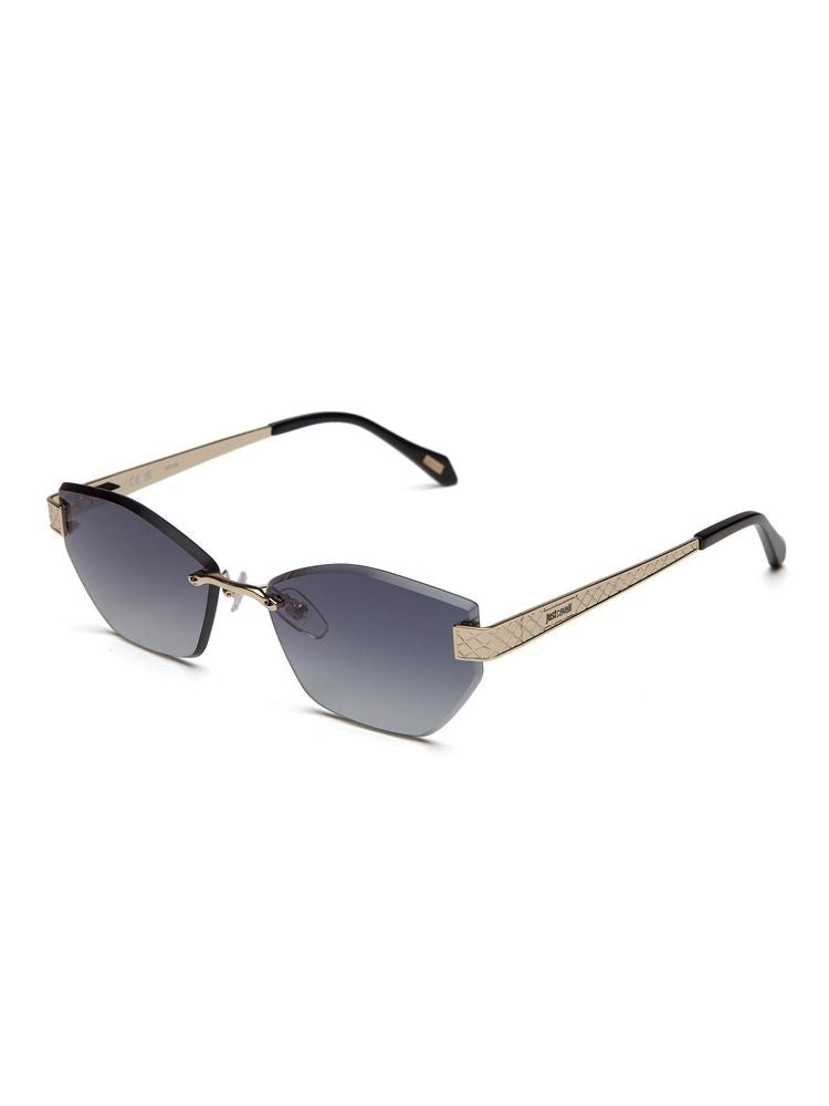 Just Cavalli Sjc202 Metal Rimless Sunglasses — Rose Gold