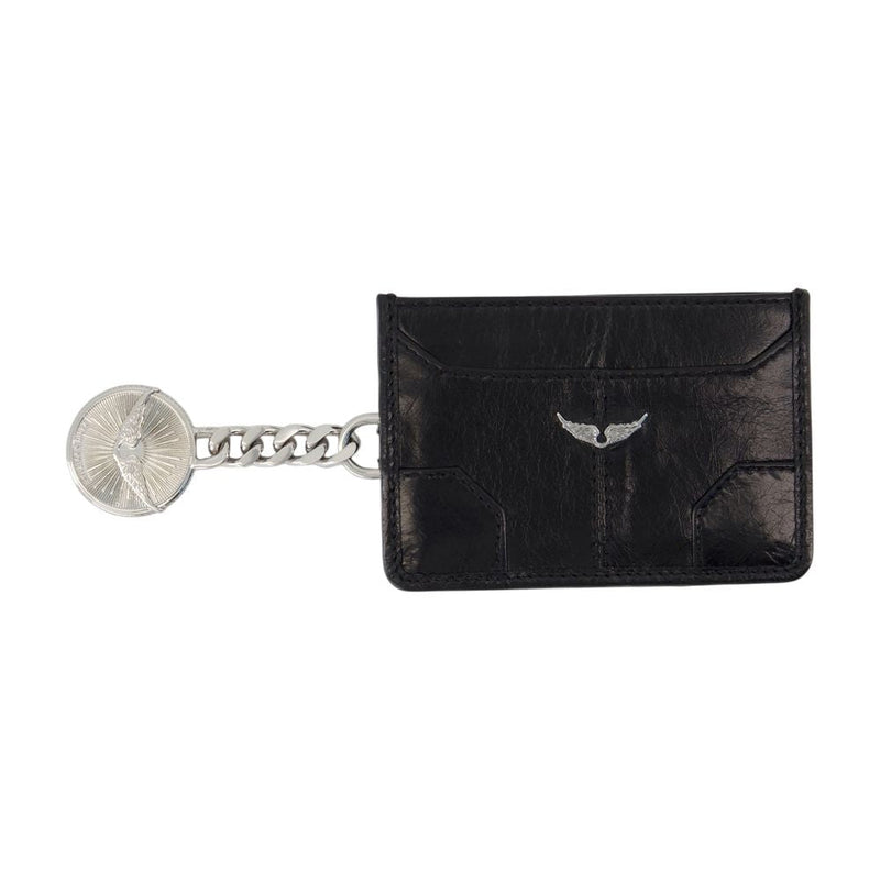 Zadig & Voltaire Card Case — Black Calfskin Cases