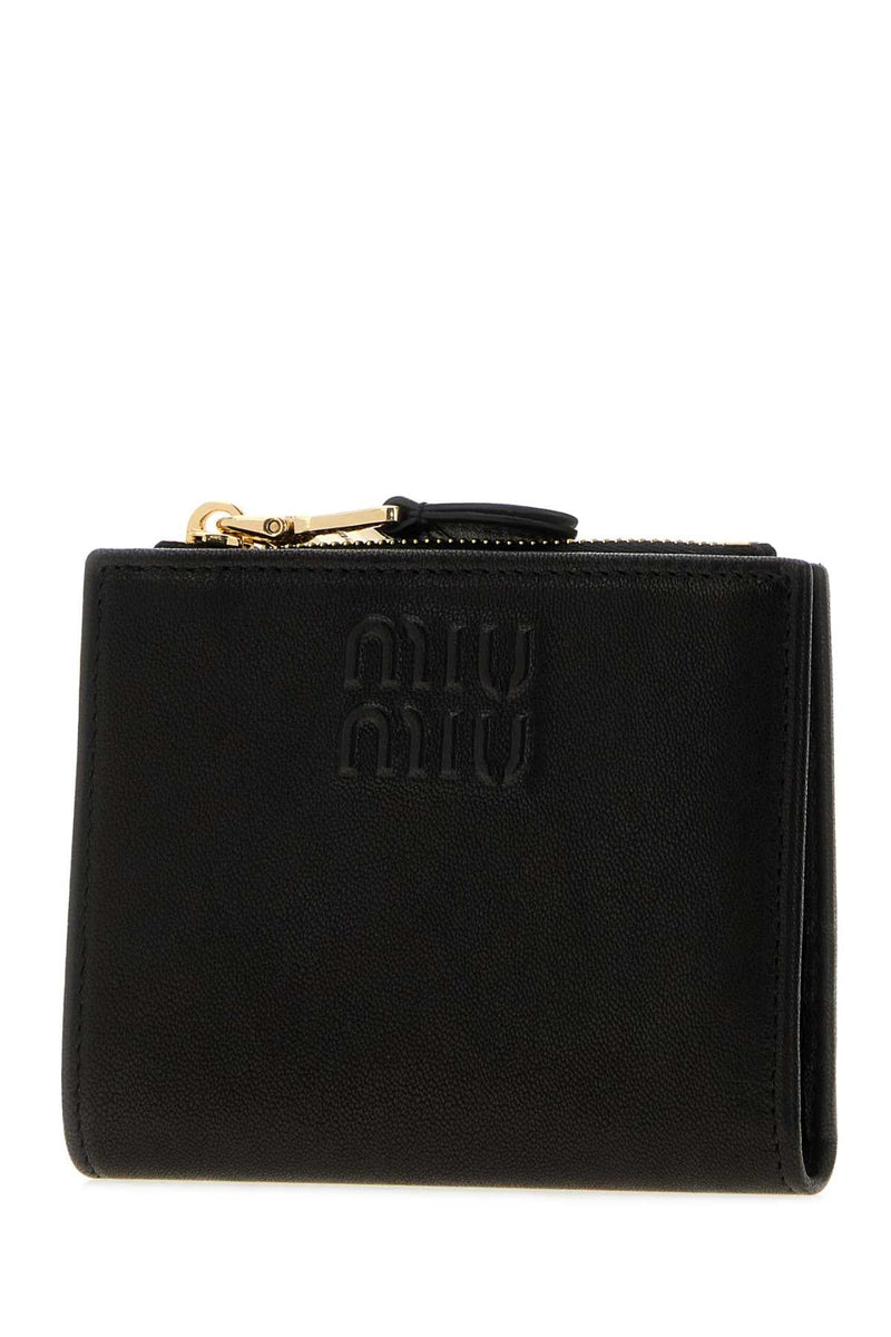 Miu Miu Nappa Leather Wallet — Black