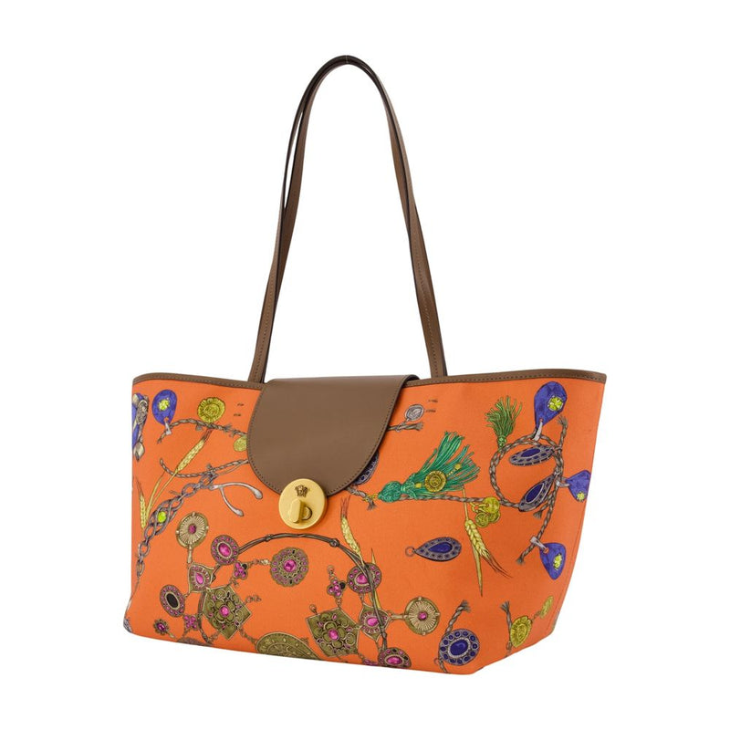 Versace Tote Bag — Orange Cotton