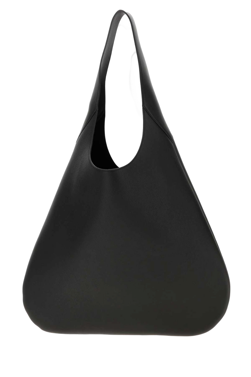 Carven Leather Shoulder Bag — Black