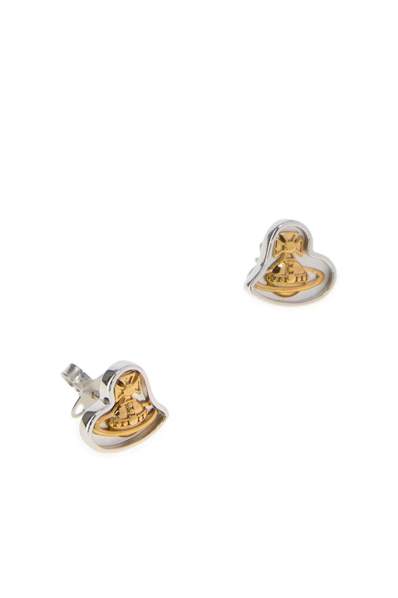 Vivienne Westwood Platinumgold Metal Fibre Earrings —