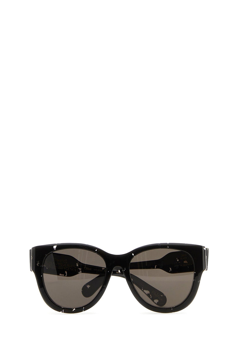 Chloé Ch0192s006 Cat-Eye Sunglasses — Black Acetate