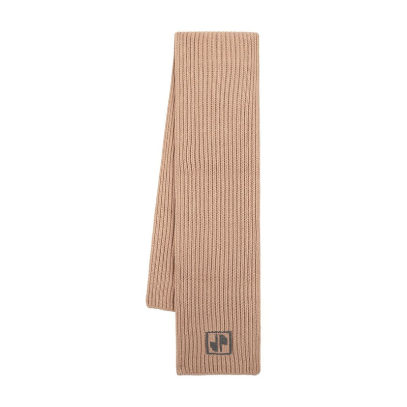 Patou Jp Scarf — Beige Wool Scarfs