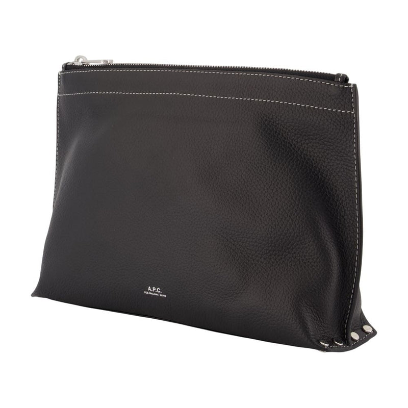 A.p.c. Clutch — Black Cowhide Wallet