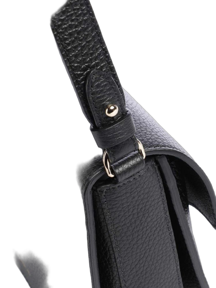 Coccinelle Shoulder Bag — Black Cowhide