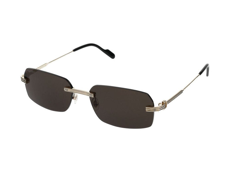 Cartier Ct0271s Gold Metal Sunglasses —