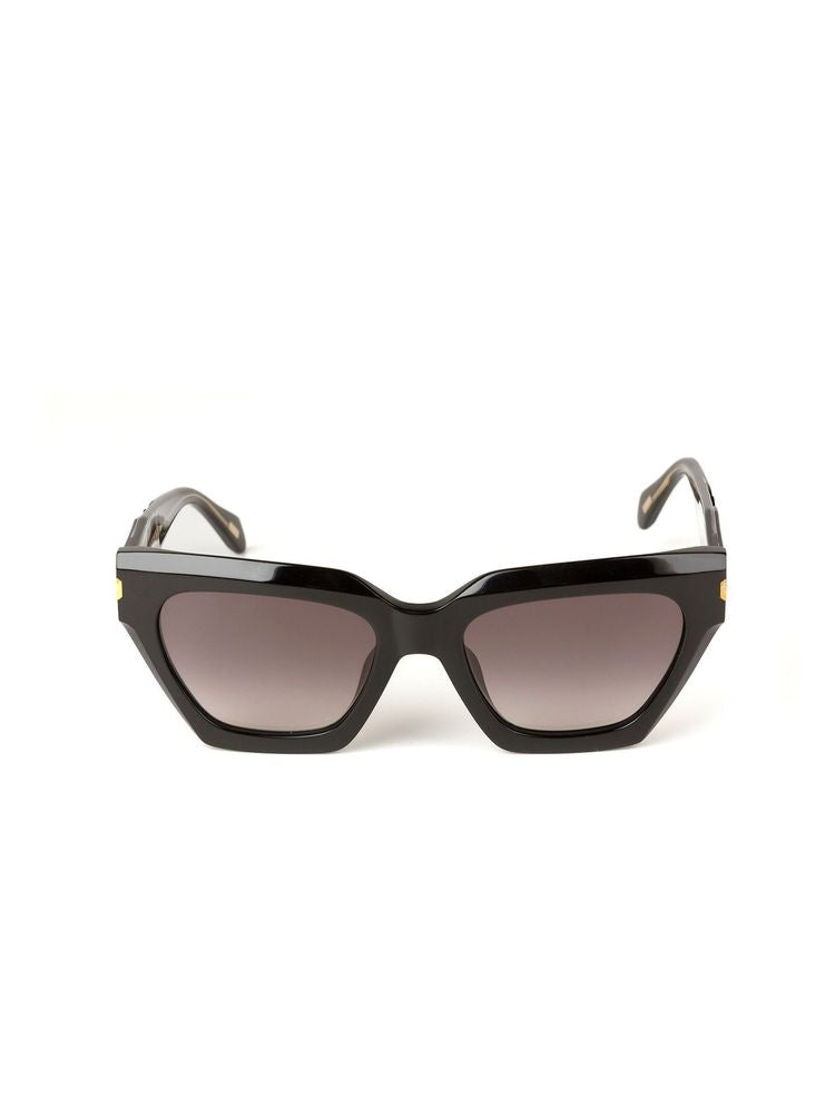 Just Cavalli Sjc171 Oversized Square Acetate Sunglasses — Black