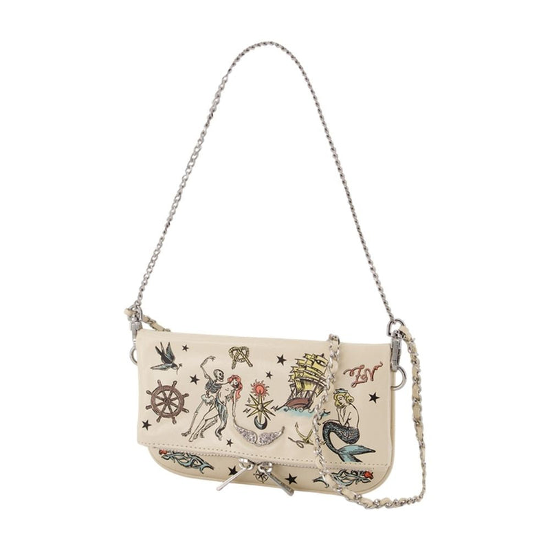 Zadig & Voltaire Crossbody Bag — White Cowhide