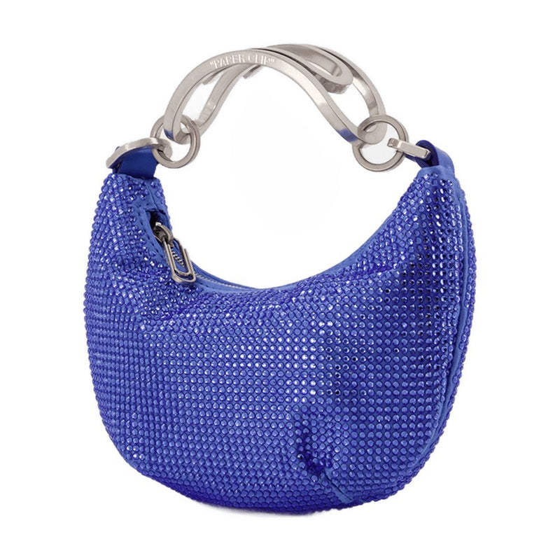 Off-White Binder Clip Mini Bag — Blue Leather