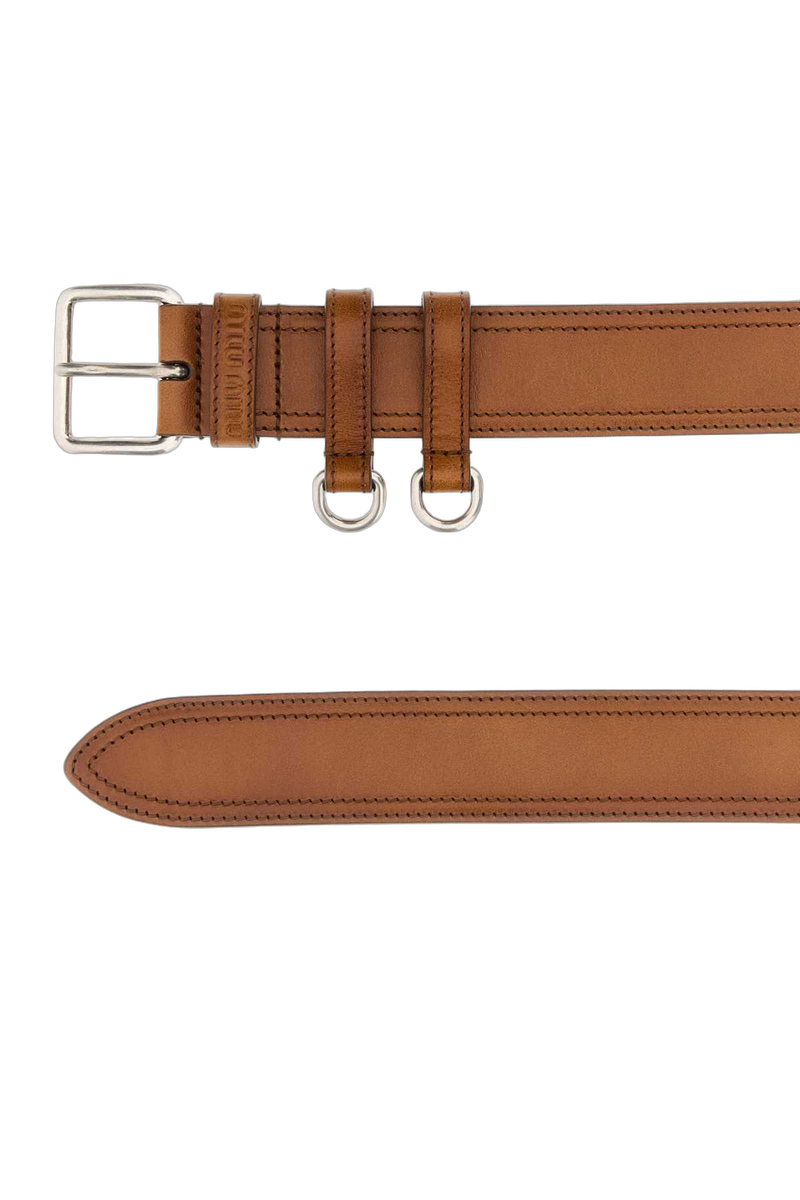 Miu Miu Belt — Cognac Vitello