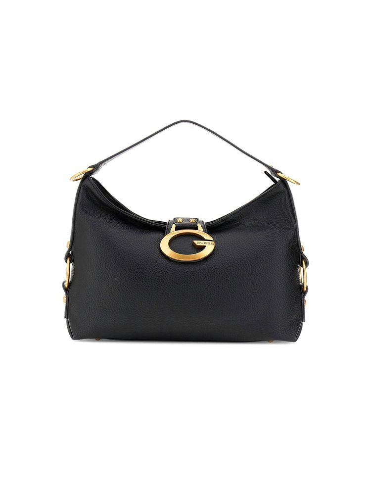 Guess Camden Shoulder Bag — Black Polyurethane