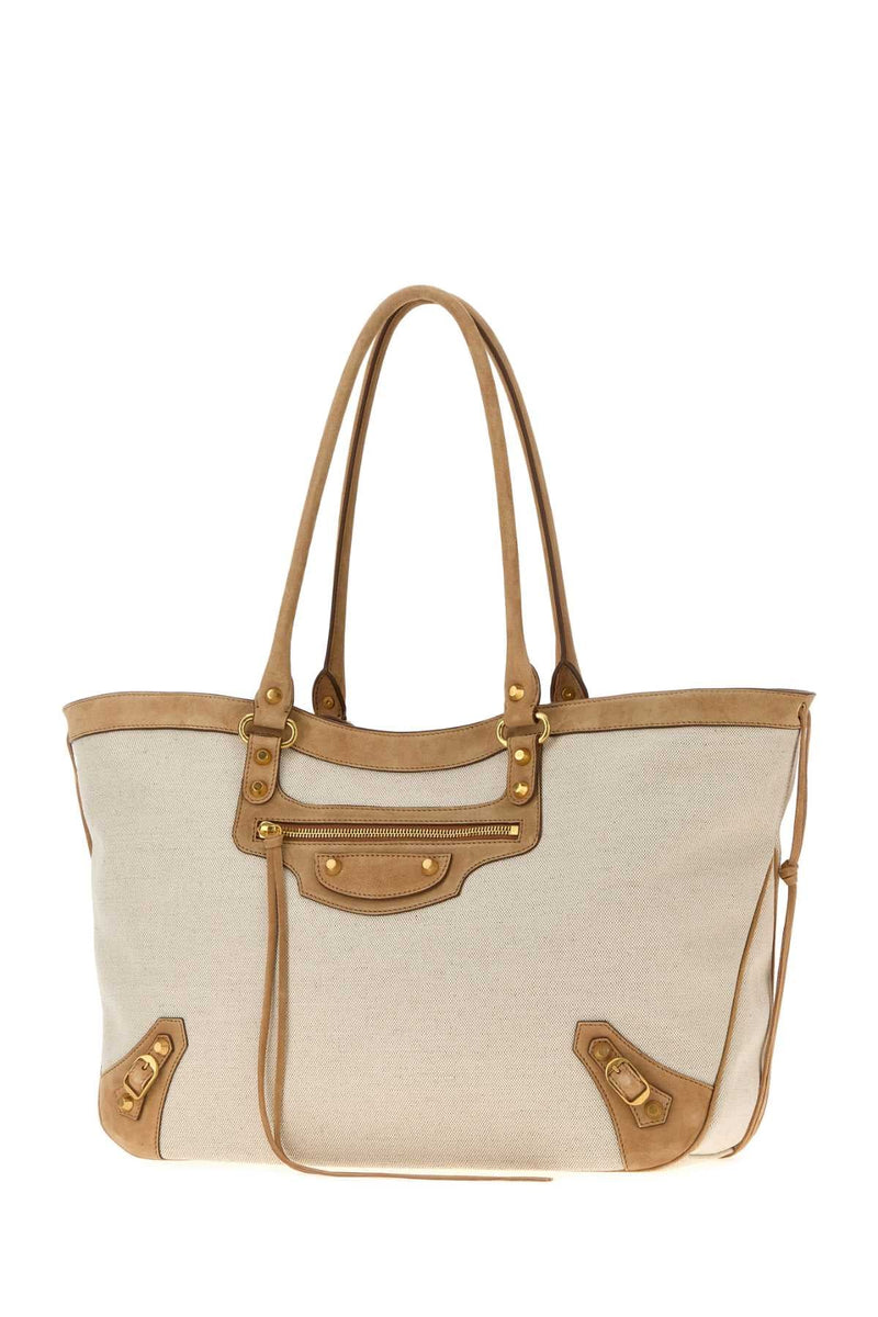 Balenciaga Le City Beach Tote Bag — Beige