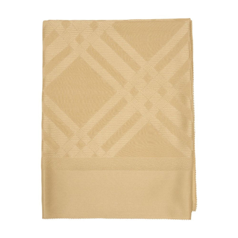 Burberry Silk Check Scarf — Beige Scarfs