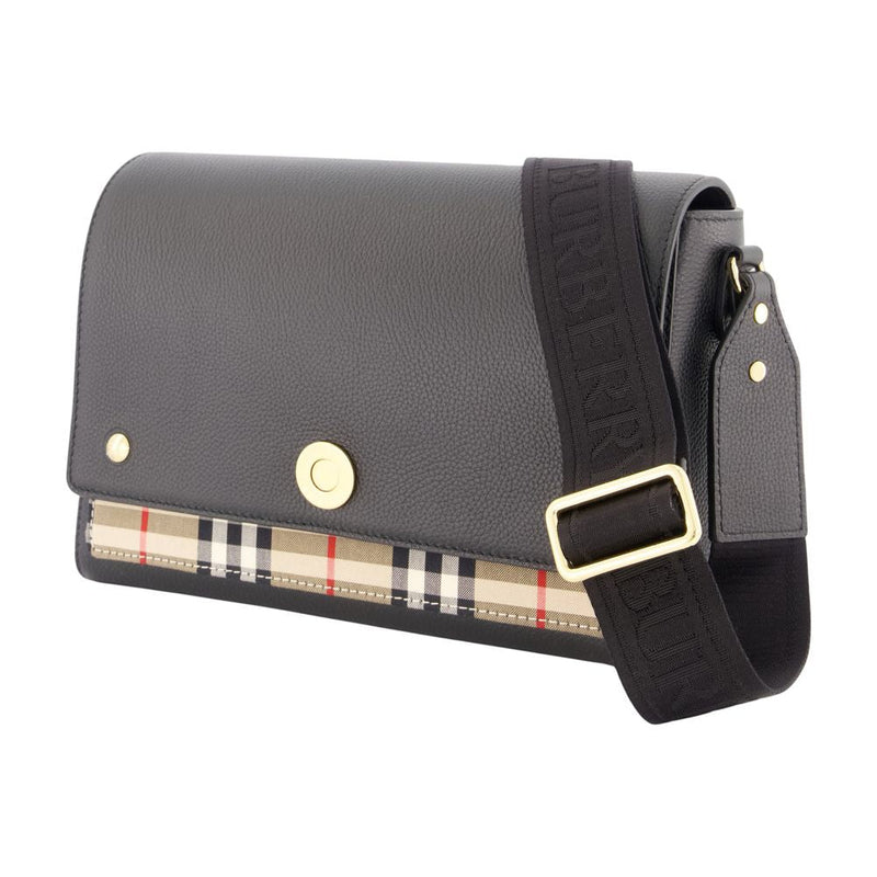 Burberry Ll Medium Crossbody Bag — Black Calfskin