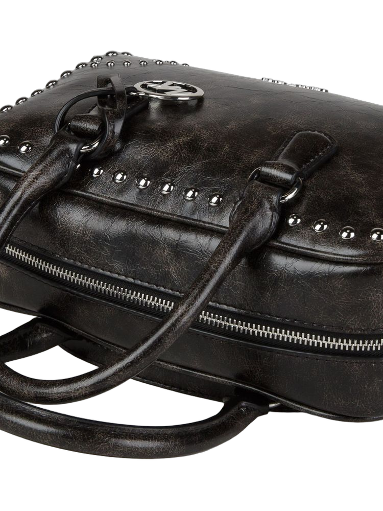 Michael Kors Thompson Satchel — Black Polyurethane