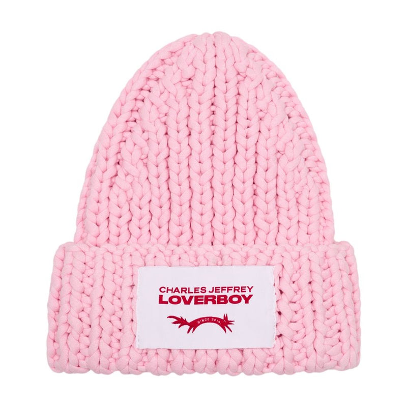Charles Jeffrey Loverboy 062130405-Pnk Beanie — Pink Cotton Beanies