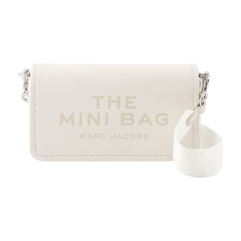 Marc Jacobs Structured Cowhide Crossbody Bag — White