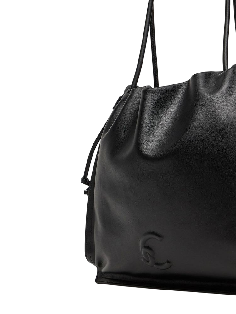 Coccinelle Shoulder Bag — Black Cowhide