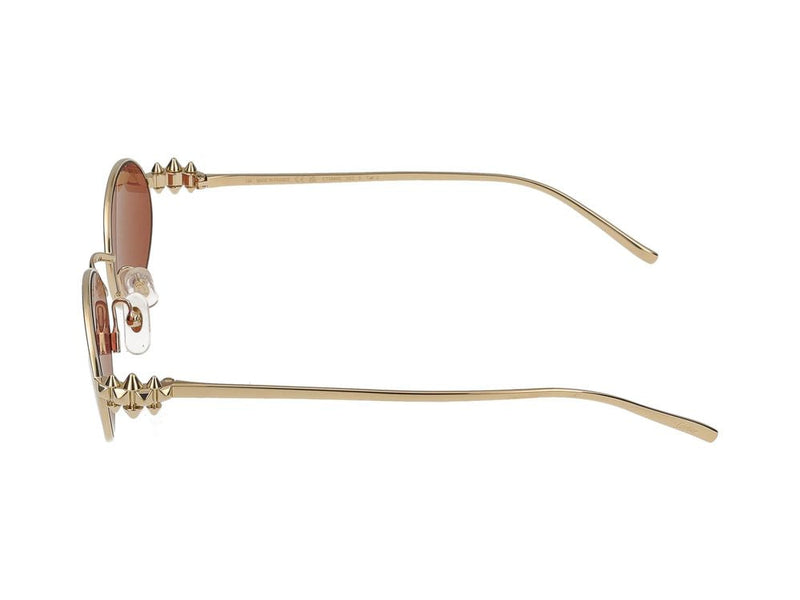 Cartier Ct0644s Oval Metal Sunglasses — Gold