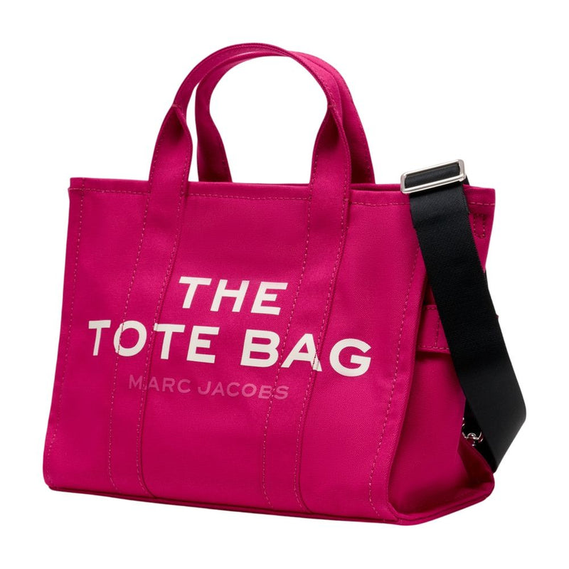 Marc Jacobs Logo-Embroidered Cotton Canvas Tote Bag — Pink