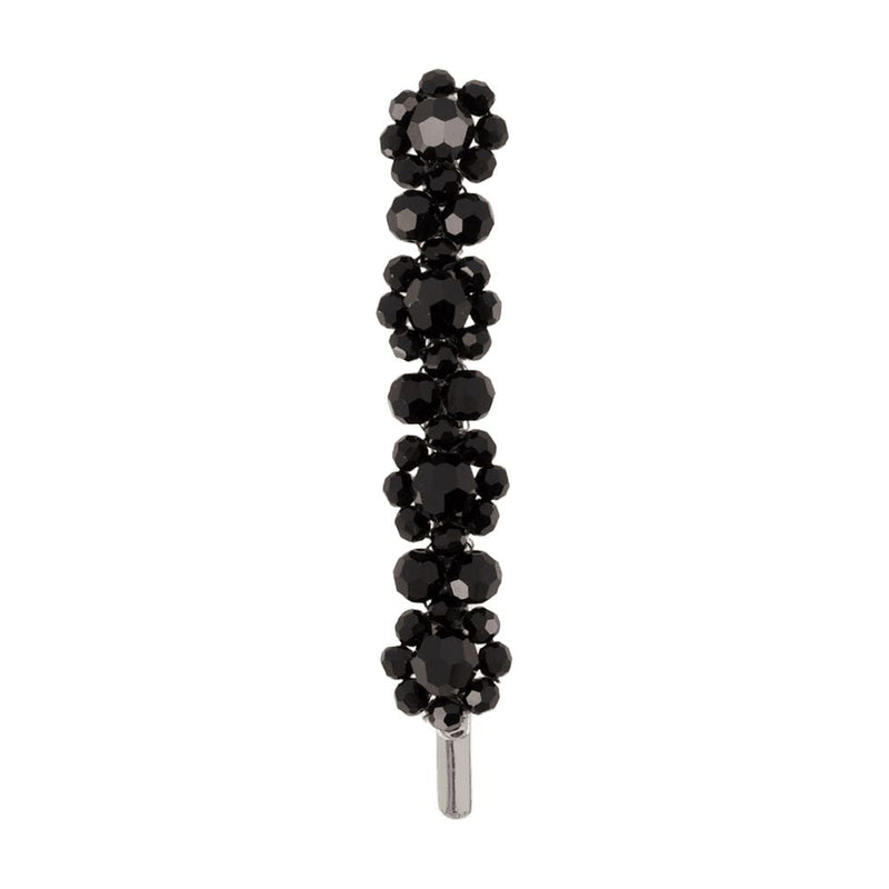 Simone Rocha Black Bead-Clustered Hair Clip — Synthetic Pins Claws & Clips