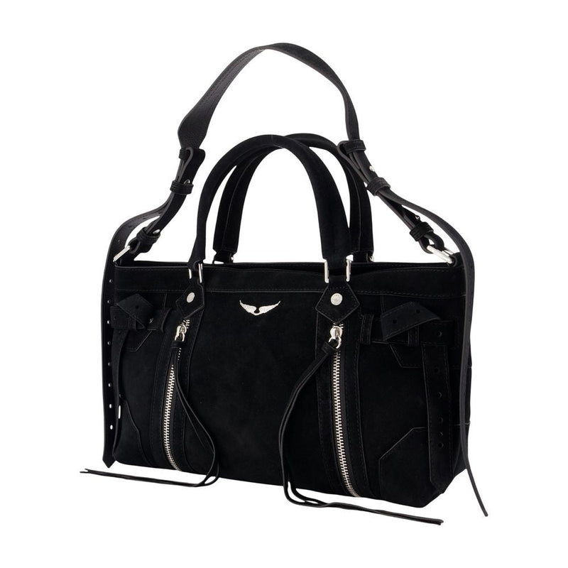 Zadig & Voltaire Sunny Rider Crossbody Bag — Black Calfskin