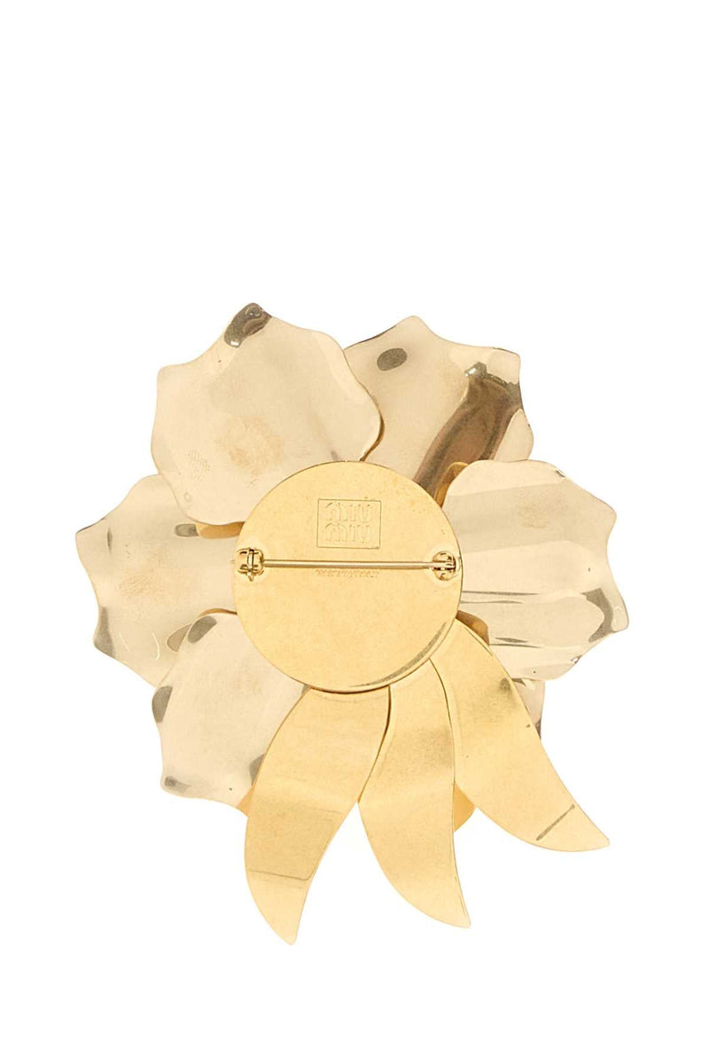 Gold Metal Pin Oro+crystal Ottone-Imitationcrystal Spille Accessory