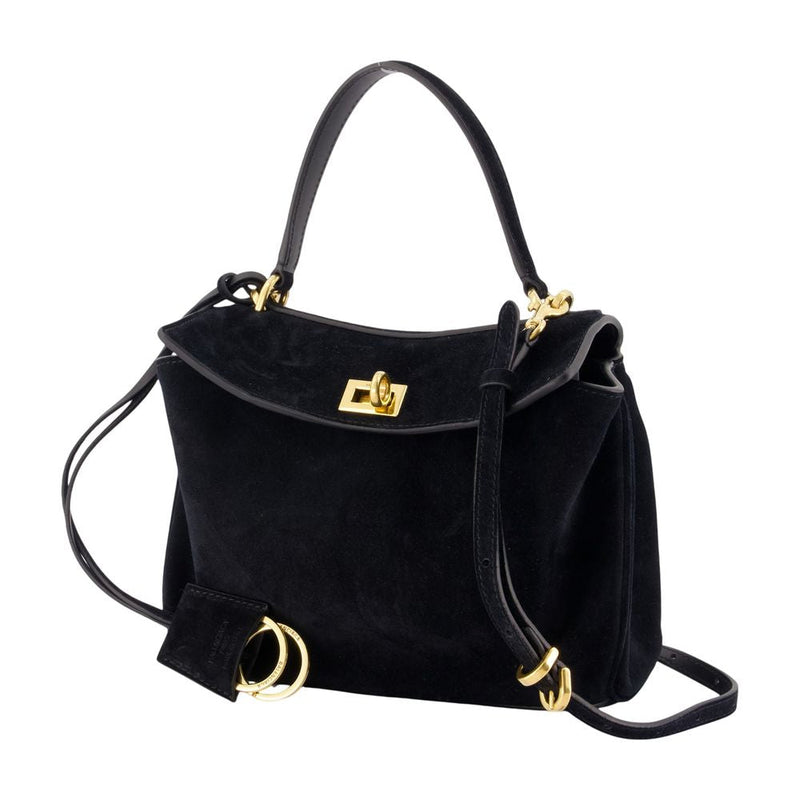 Balenciaga Rodeo Shoulder Bag — Black Calfskin