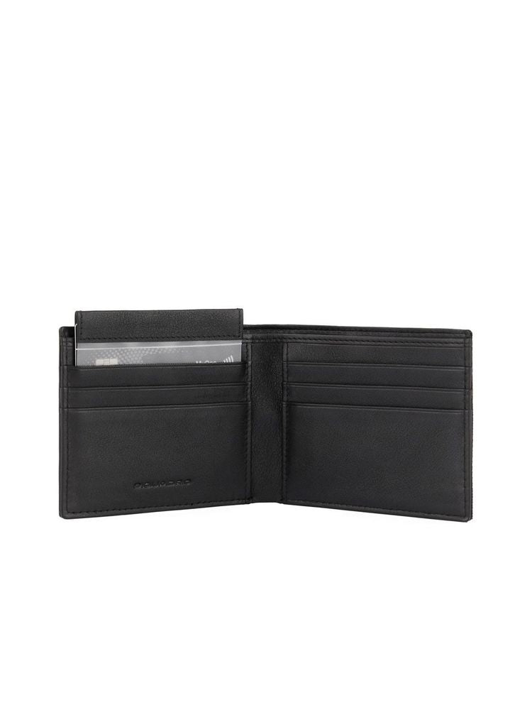 Piquadro Recycled Polyester Wallet — Black