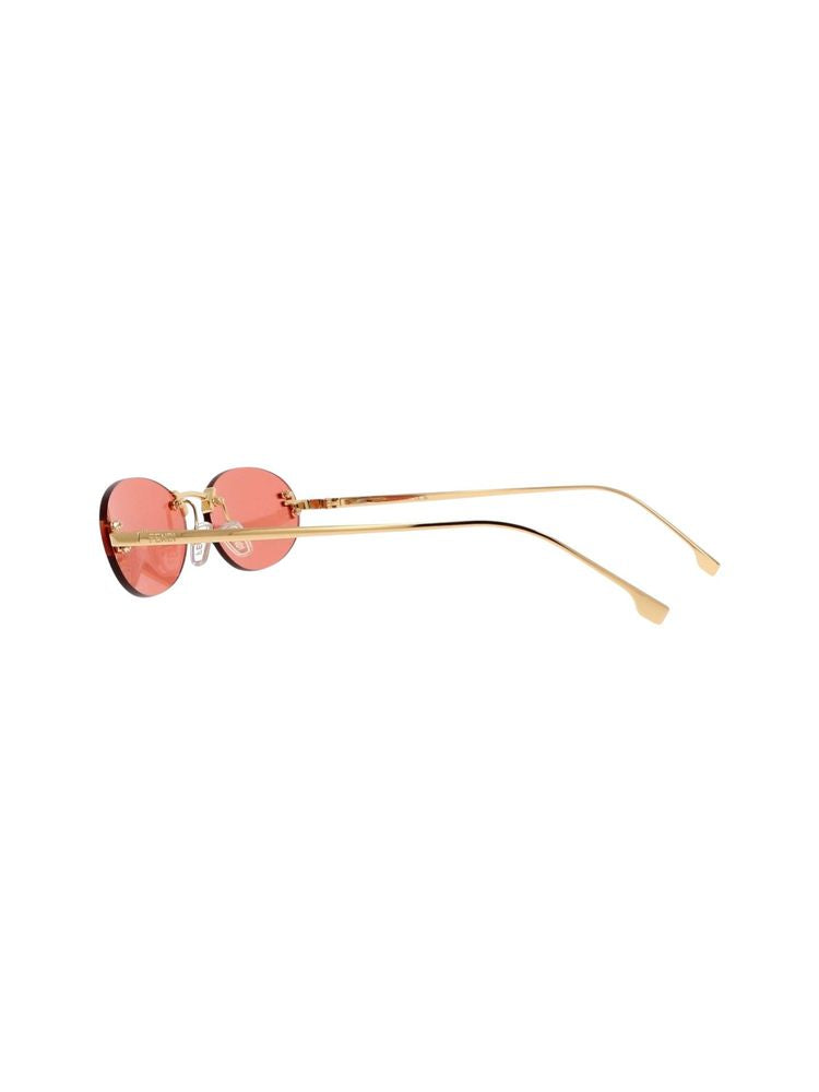 Fendi Fe4075us Crystal Metal Sunglasses — Gold