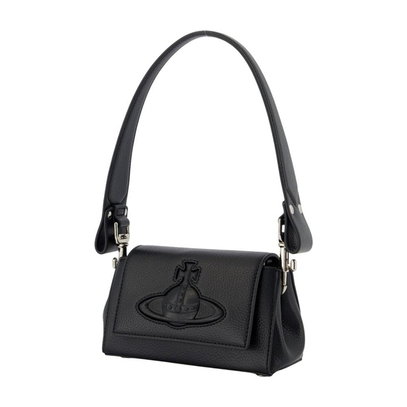 Vivienne Westwood Hazel Shoulder Bag — Black Synthetic