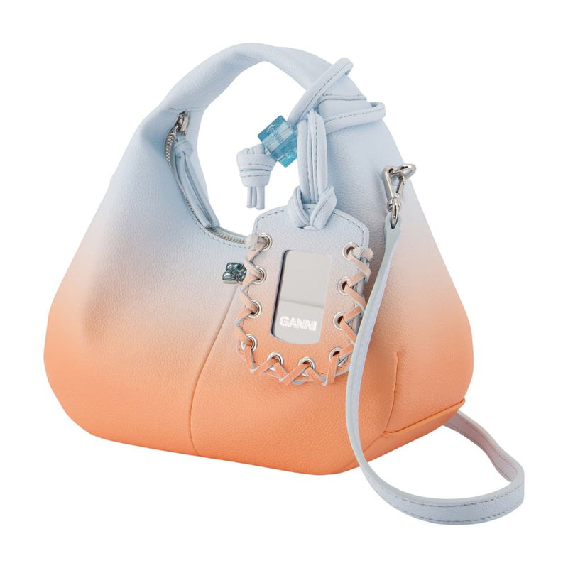 Ganni Gradient Synthetic Shoulder Bag — Multicolor