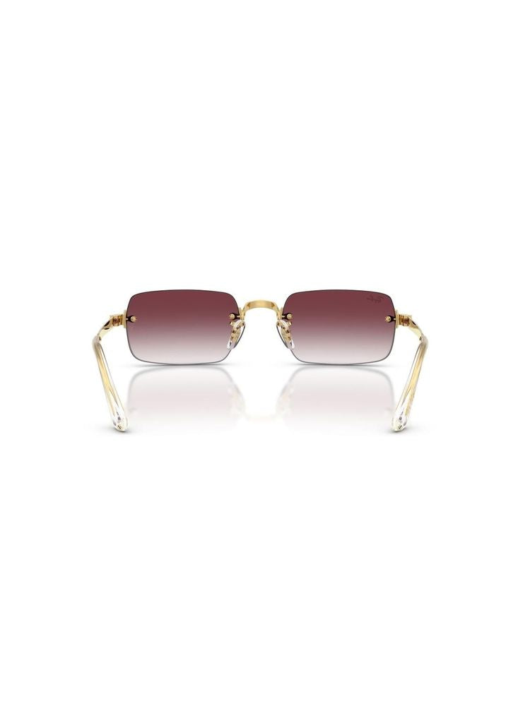 Ray-Ban 0rb3928 Rimless Square Sunglasses — Gold Metal Frame