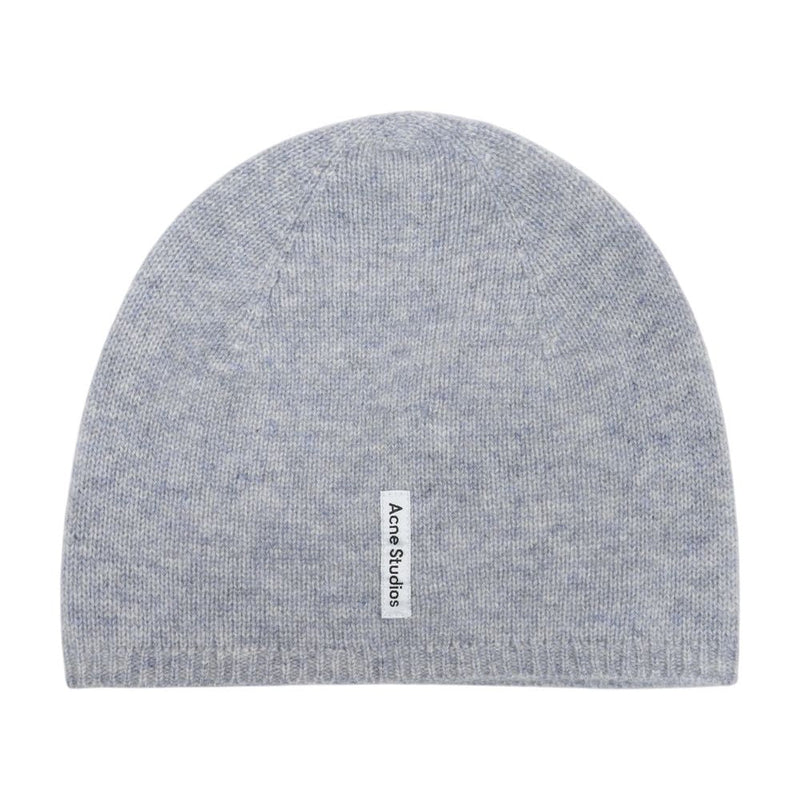 Acne Studios C40460-Bis Cashmere Knit Beanie — Gray Beanies